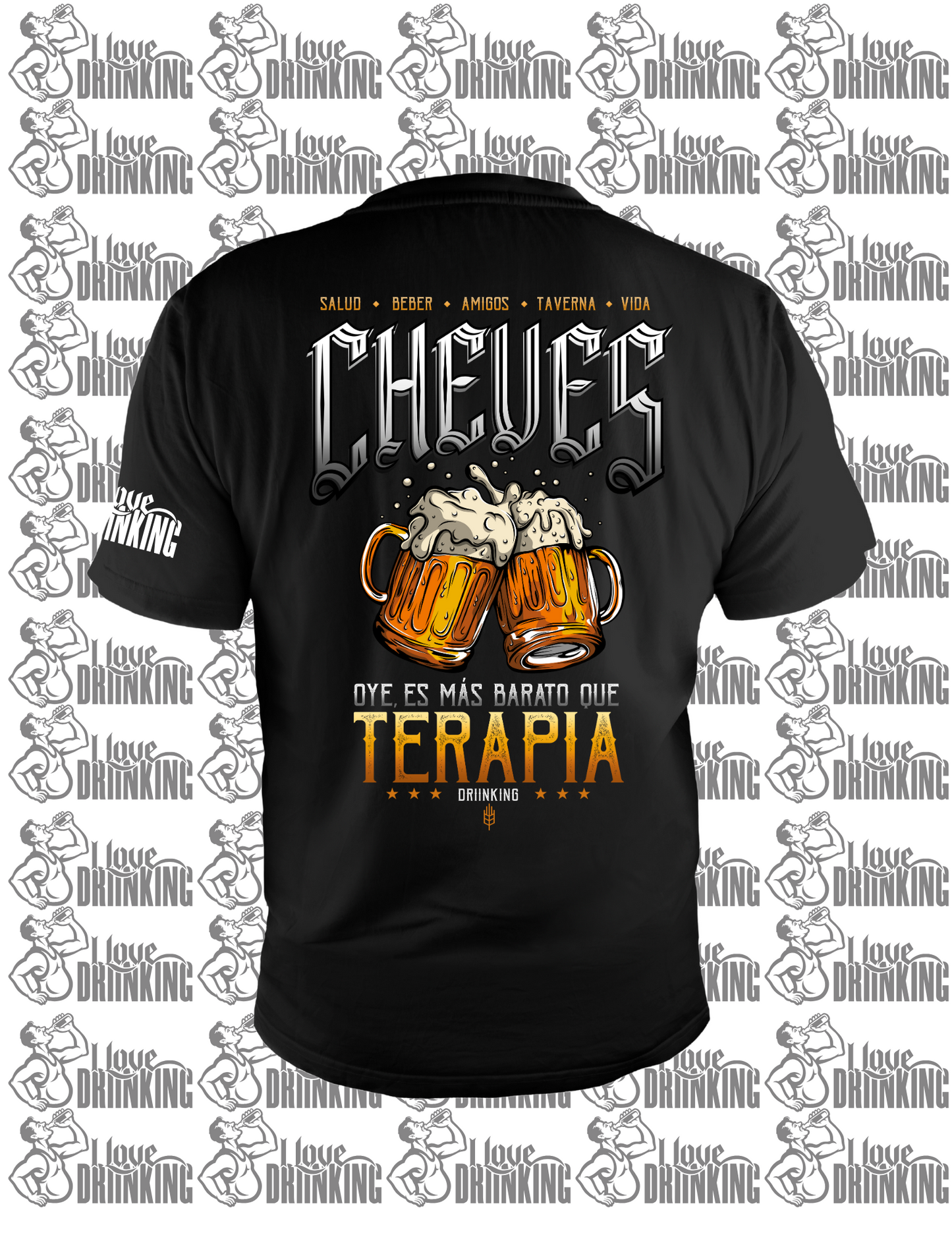 Camiseta “Terapia de Cerveza” 🍺 – Más Barata que la Terapia